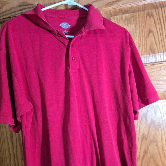 Dickies Red Polo Large - Picture 2 of 3